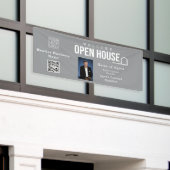 Estate Open House Logo Photo Grey 横断幕 (ビルの外側)