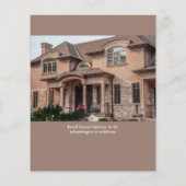 Estate Open House Logo Photo Light Brown チラシ (裏面)