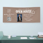 Estate Open House Logo Photo Light Brown 横断幕 (トレードショー)