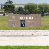 Estate Open House Logo Photo Light Brown 横断幕 (インサイチュ)