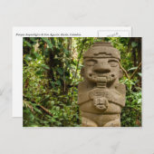 Estatia antigua que toca la flauta ポストカード (正面/裏面)