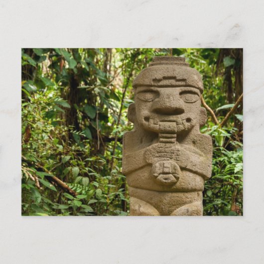 Estatia antigua que toca la flauta ポストカード (正面)