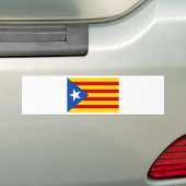 Esteladaのbanderaのindependentista de Catalunya バンパーステッカー (車上)