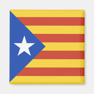 Estelada -星が付いているカタロニアの旗 マグネット