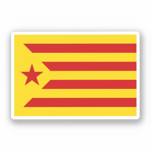 Estelada （赤いバージョン） シール (正面)