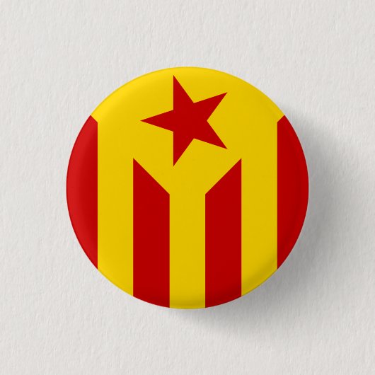 Estelada (赤いバージョン) 缶バッジ (正面)