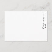 Estelleミニマリスト素晴らし詳細エンクロージャカード エンクロージャーカード (裏面)