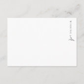 Estelleミニマリストwishingウェルカード エンクロージャーカード (裏面)