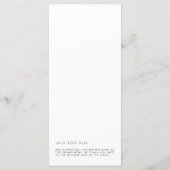 Estelleミニマル結婚リストの長いメニュー メニュー (裏面)