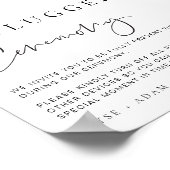 Estelle モダン Unpluggedミニマル式のサイン ポスター (角)