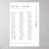 Estelle 3長ミニマルいテーブル席ポスター ポスター (正面)