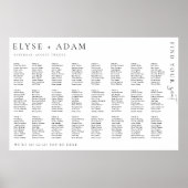 Estelle Modern Minimal 24 Table Seating Poster ポスター (正面)