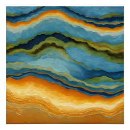 「Estepona」水平フラクチャ層 ポスター