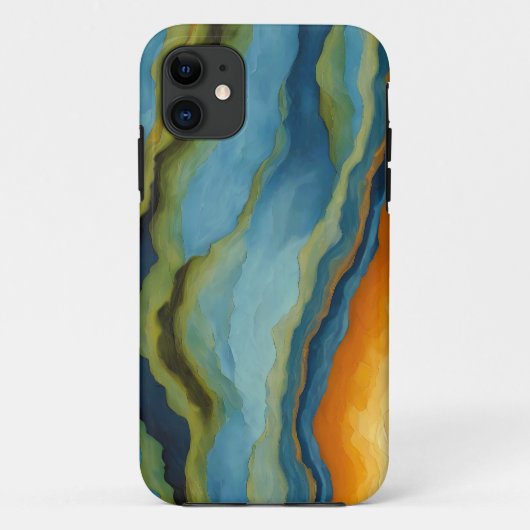 「Estepona」水平フラクチャ層 Case-Mate iPhoneケース (裏面)
