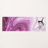 Esterilla para yoga color rosa remolino ヨガマット (正面(横))