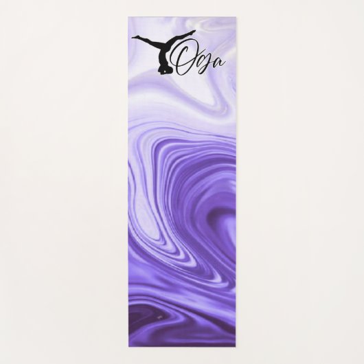 Esterilla para yoga color violeta remolino ヨガマット (正面)