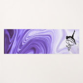 Esterilla para yoga color violeta remolino ヨガマット (正面(横))