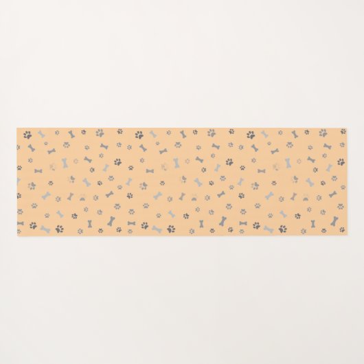 Esterilla yoga con diseño de perro marrón ヨガマット (裏面(横))