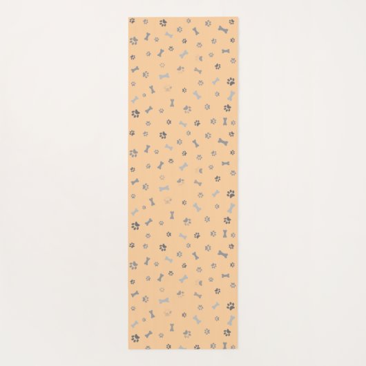 Esterilla yoga con diseño de perro marrón ヨガマット (裏面)