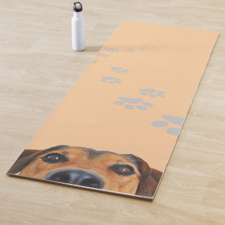 Esterilla yoga con diseño de perro marrón ヨガマット