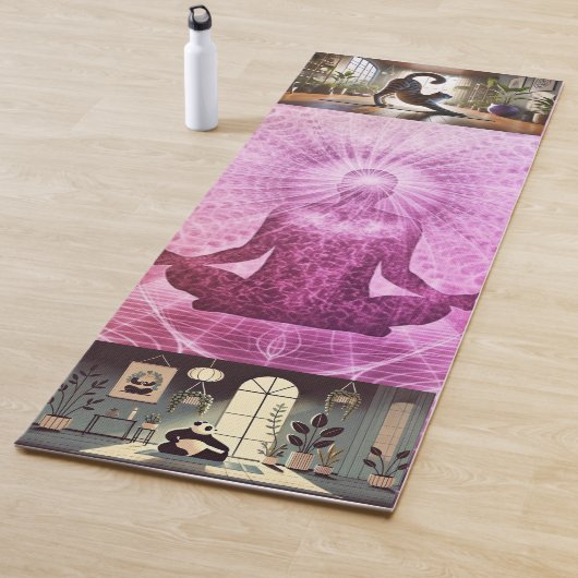 Esterilla yoga meditar animales ヨガマット (インサイチュ)