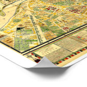 " Esterreich: 1710 Wien - Steinhausen Stadtplan ポスター (角)