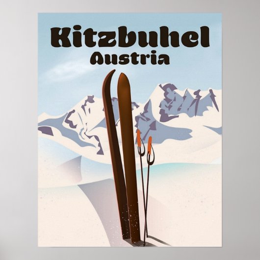 " Esterreich: 2021/heute Kitzbuhel - Wintersport ポスター (正面)