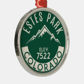 Estes公園のコロラド州のロッキー山国立公園 メタルオーナメント (右)
