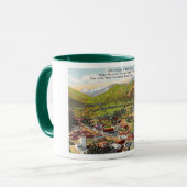 Estes公園のコロラド州のヴィンテージの眺め マグカップ (正面左)