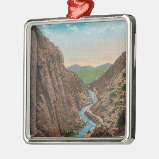 Estes公園、大きいトムソンキャノンの共同意見 メタルオーナメント (左)
