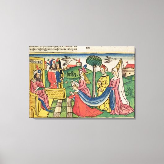 Esther 2 15-18, Estherはクイーンに選ばれる キャンバスプリント (正面)