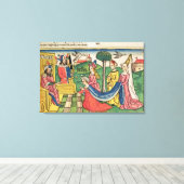 Esther 2 15-18, Estherはクイーンに選ばれる キャンバスプリント (インサイチュ (ウッドフロア))