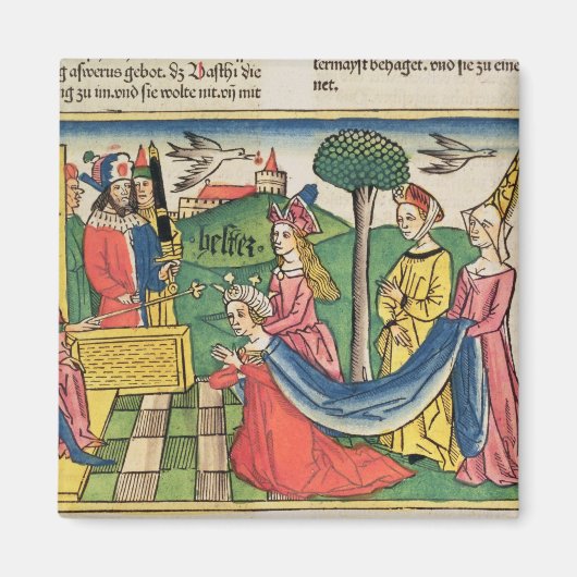 Esther 2 15-18, Estherはクイーンに選ばれる マグネット (正面)