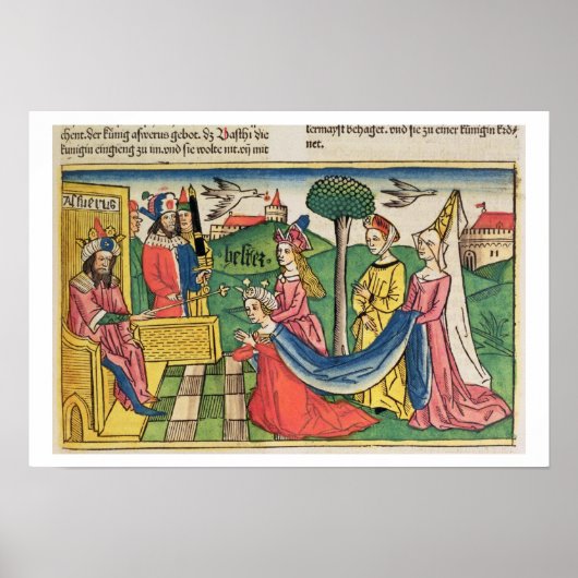 Esther 2 15-18, Esther is chosen to be Queen by th ポスター (正面)