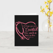 Esther 4-14ナース聴診器聖書クリスチャンReli カード (黄色い花)