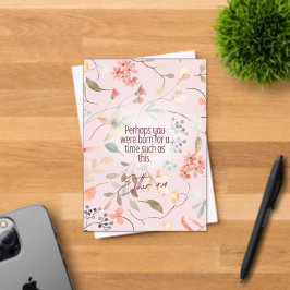 Esther 4:14 Christian Bible Verse Art アクリル招待状