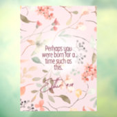 Esther 4:14 Christian Bible Verse Art ウィンドウサイン (シート3)