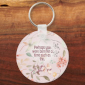 Esther 4:14 Christian Bible Verse Art キーホルダー (正面)