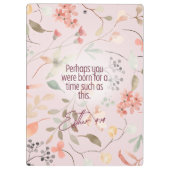 Esther 4:14 Christian Bible Verse Art クリップボード (裏面)