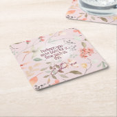 Esther 4:14 Christian Bible Verse Art スクエアペーパーコースター (アングル)