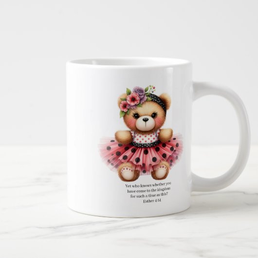 Esther 4:14 Girly Bear Coffee Mug ジャンボコーヒーマグカップ (右)