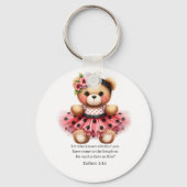 Esther 4:14 Girly Bear Keychain キーホルダー (正面)