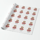 Esther 4:14 Girly Bear Wrapping Paper ラッピングペーパー (アンロールド)