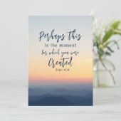 Esther 4 Just this is the time Bible Flat Card (スタンド正面)