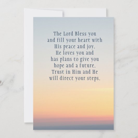 Esther 4 Just this is the time Bible Flat Card (裏面)