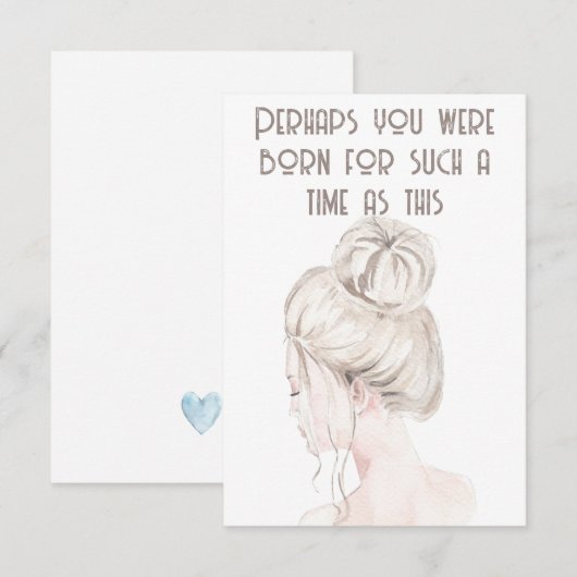 Esther Bible Verse Notecard ノートカード (正面/裏面)