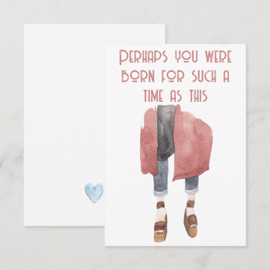 Esther Bible Verse Notecard ノートカード (正面/裏面)