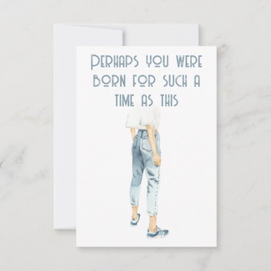 Esther Bible Verse Notecard ノートカード (正面)