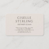 Esthetician  名刺 (正面)