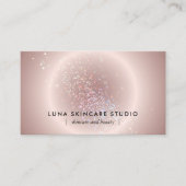Esthetician Celestial Glow Blush Pink Luxury 名刺 (正面)